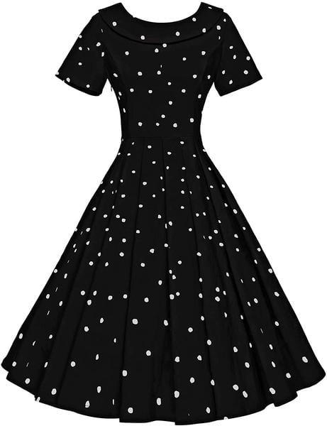 Black Polka Pin up Maternity dress