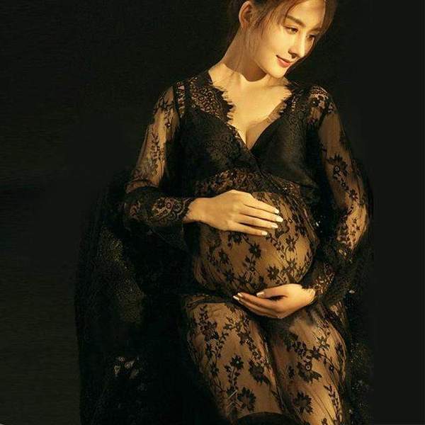 Aria Summer Maternity Gown - Black