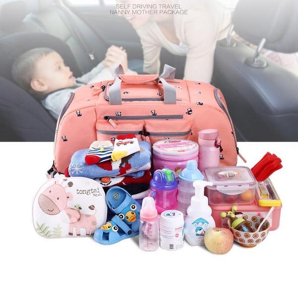 Unisex Diaper Bag - AmyandRose 5pcsset-large-capacity-baby-nappy-bag-amyrose