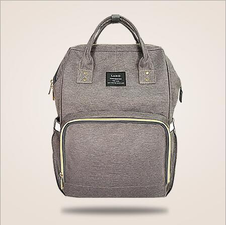 Original Land Diaper Backpack Bag - Grey - AmyandRose
