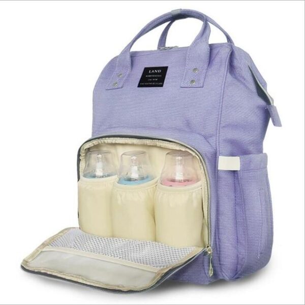 Land Diaper Backpack Bag - Light Purple - AmyandRose