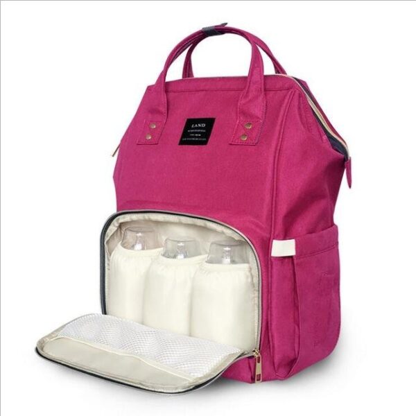 Land Diaper Backpack Bag - Dark Pink - AmyandRose