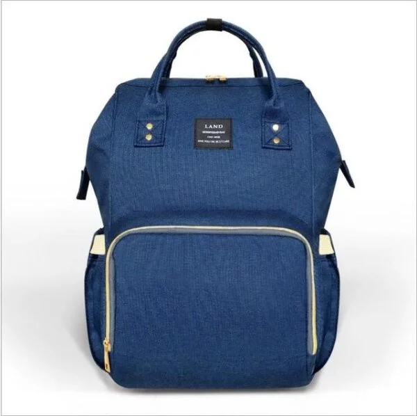 Land Diaper Backpack Bag - Dark Blue - AmyandRose