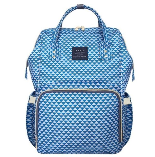 Land Diaper Backpack Bag - Light Blue - AmyandRose