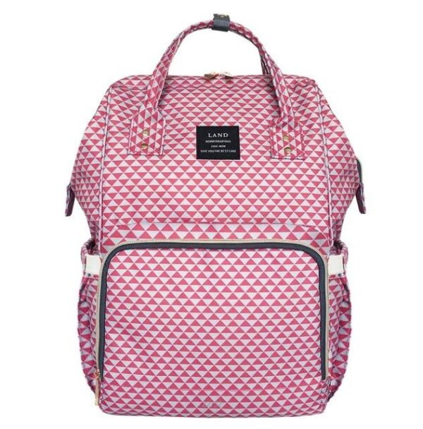 Land Diaper Backpack Bag - Pink - AmyandRose