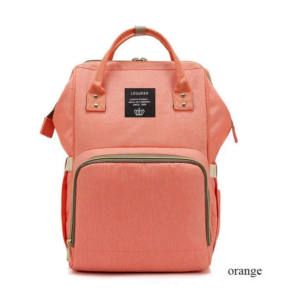 Lequeen Diaper Bag Backpack Orange