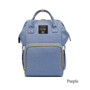 Lequeen Diaper Bag Backpack Purple