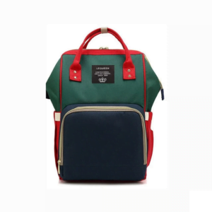 Lequeen Diaper Bag Backpack Green Red