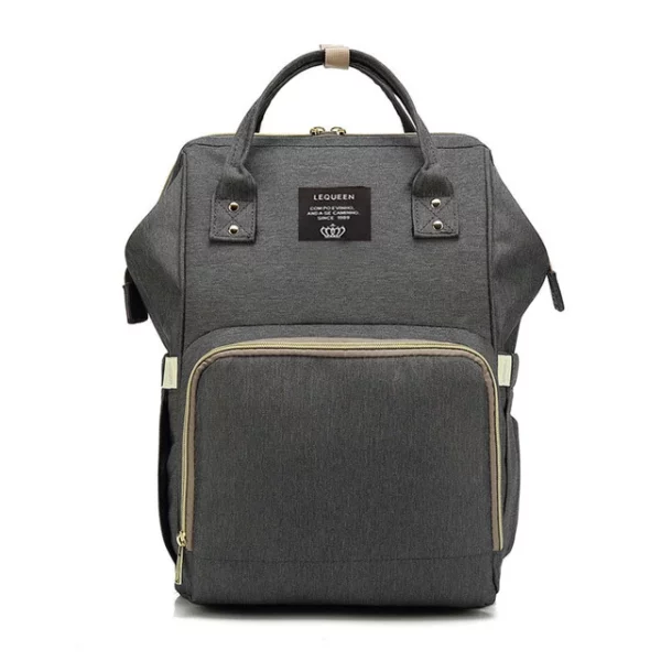 Lequeen Diaper Bag Backpack Deep Gray