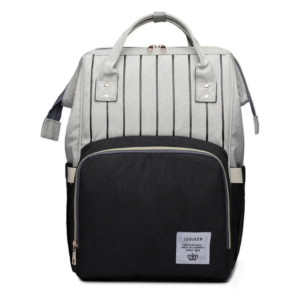 Lequeen Diaper Bag Backpack Grey Black
