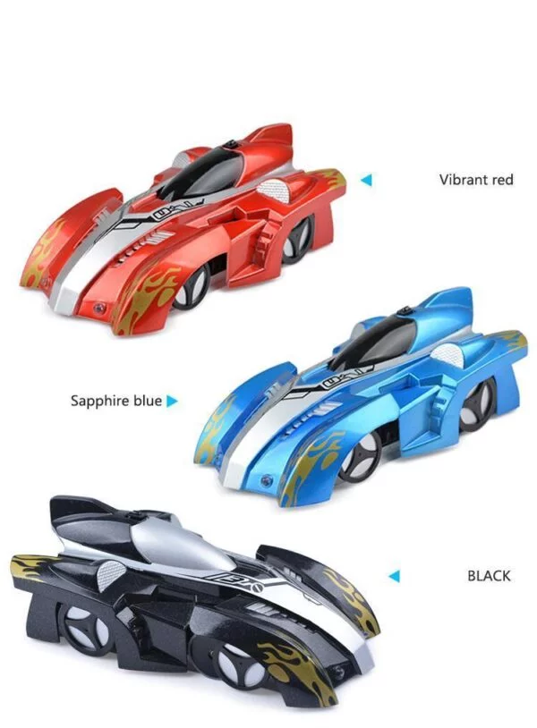 AmyandRose Zero Gravity Wall Climbing RC Car with USB Charging Colors