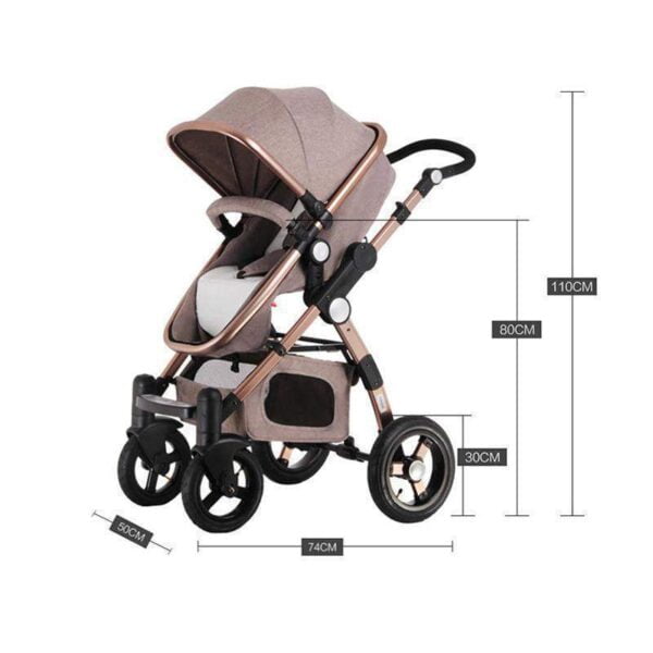 Baby Stroller 3 in 1 Dimensions