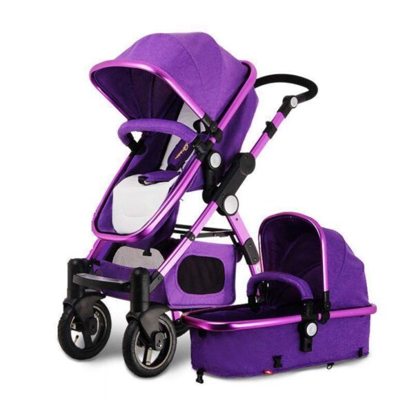Luxurious Baby Stroller 3 in 1 Purple