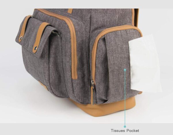Diaper Backpack Bag for Dads Side Pocket
