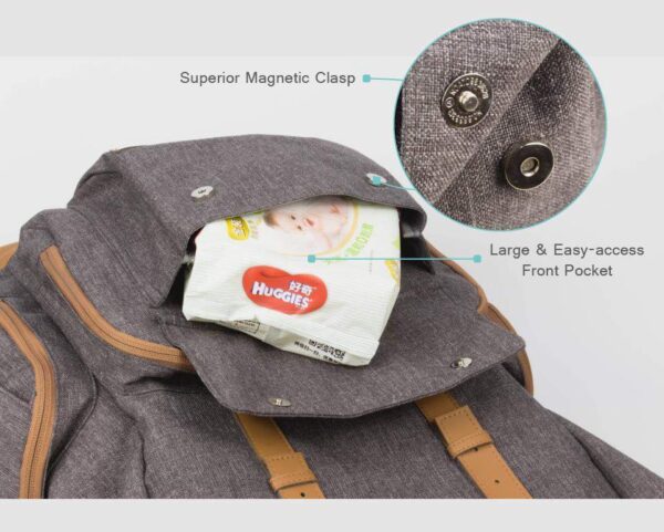 Diaper Bag for Dads Nappy Pocket