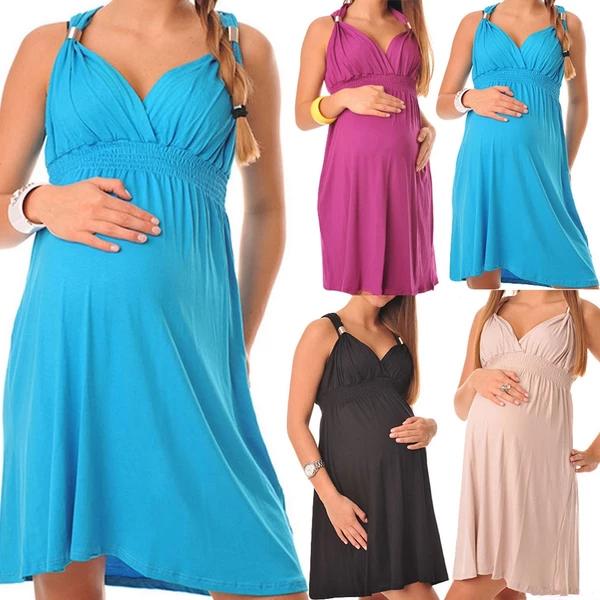 Halter Pregnancy Gowns