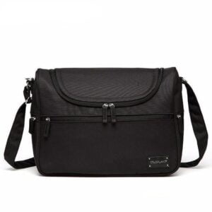 Messenger Diaper Bag Black
