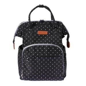 Polka Dot Waterproof Bag Backpack Black