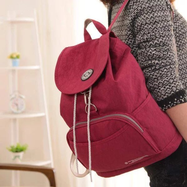 Preppy Style Women's Waterproof Backpack Shoulder Strap