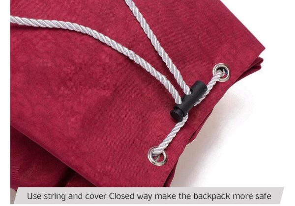 Preppy Style Women's Waterproof Backpack Drawstring