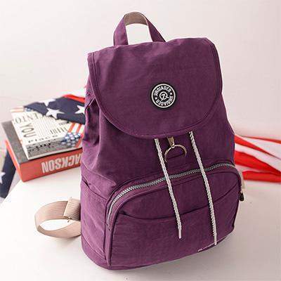 Preppy Style Women's Waterproof Backpack Purple