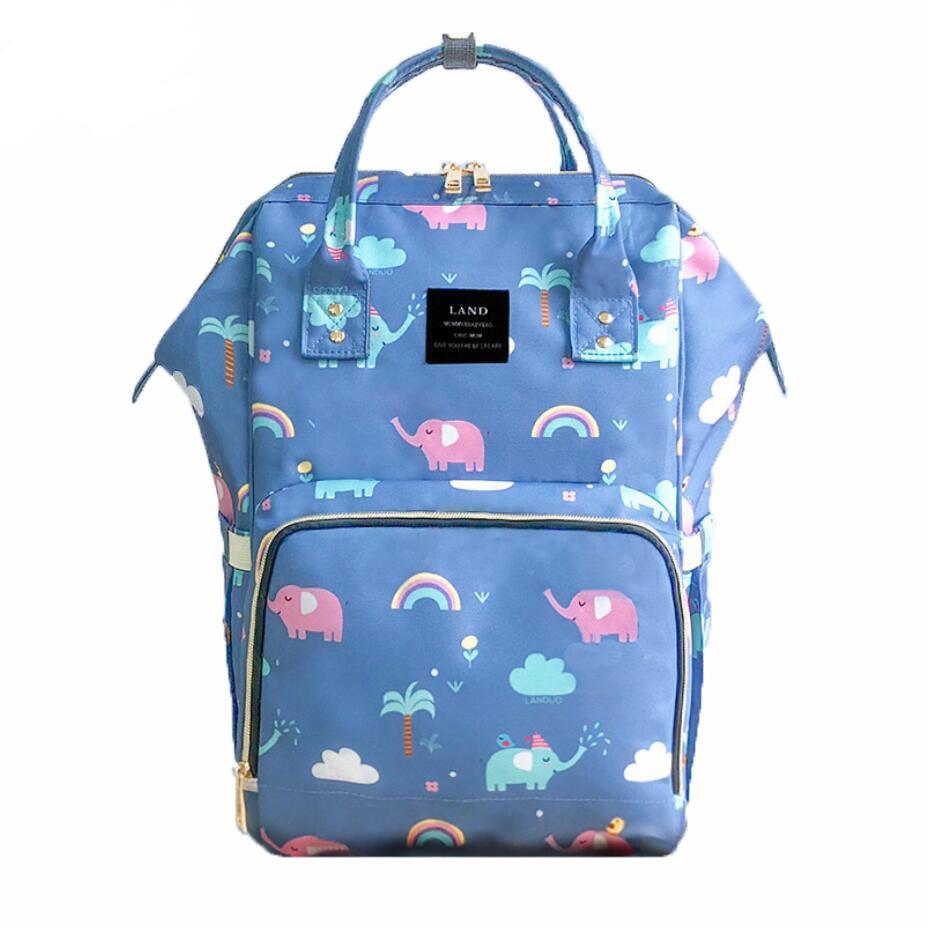 Elephant Diaper Backpack Bag