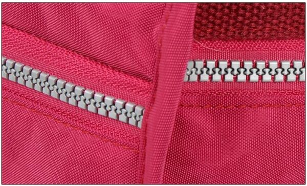 Lita Multi Compartment Handbag Purse Zipper Closeup