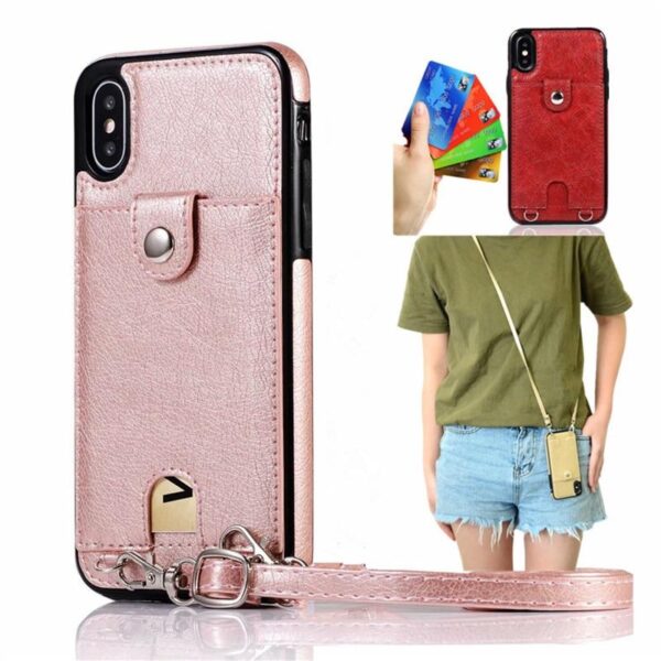 iPhone Purse Case with Strap for Shoulder