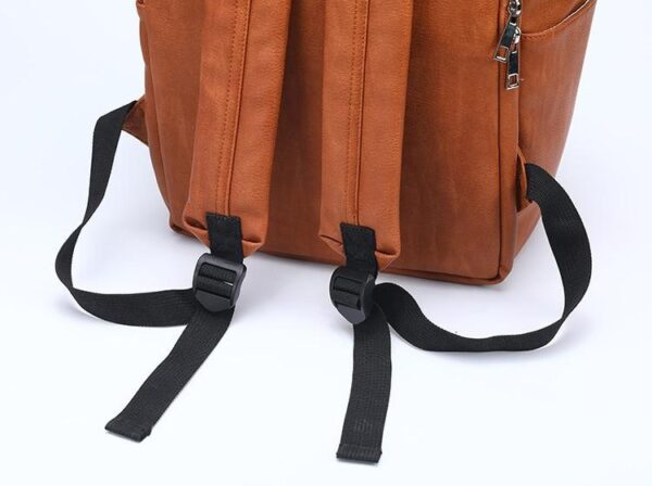 Leather Diaper Backpack Strap