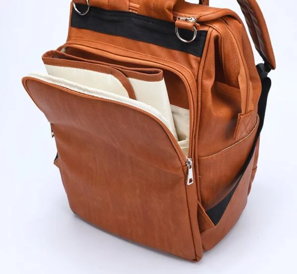 Leather Diaper Backpack Insert