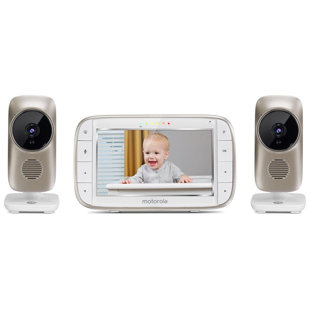 Motorola MBP845CONNECT 5" Baby Monitor Wi-Fi Viewing, Digital Zoom, Two-Way Audio Room Temperature Display