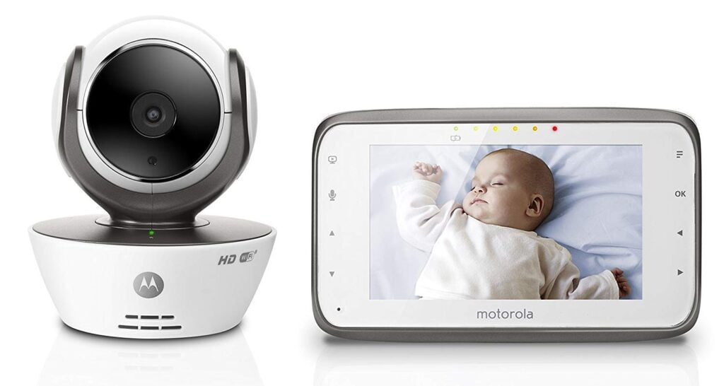 Motorola MBP854CONNECT Dual Mode Baby Monitor 4.3-Inch LCD Parent Monitor Wi-Fi Internet Viewing