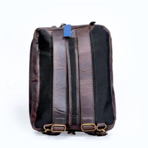 Leather Convertible Backpack Back