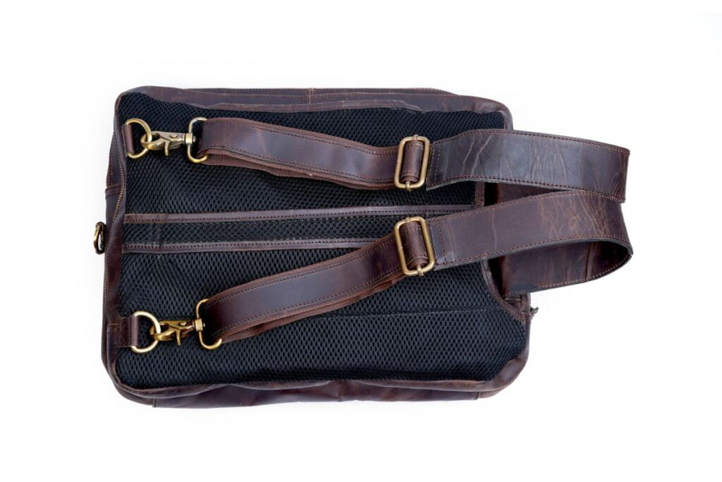 Premium Leather Convertible Backpack - Buffalo Leather | - AmyandRose