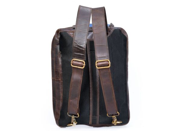 Leather Convertible Backpack Removable Straps