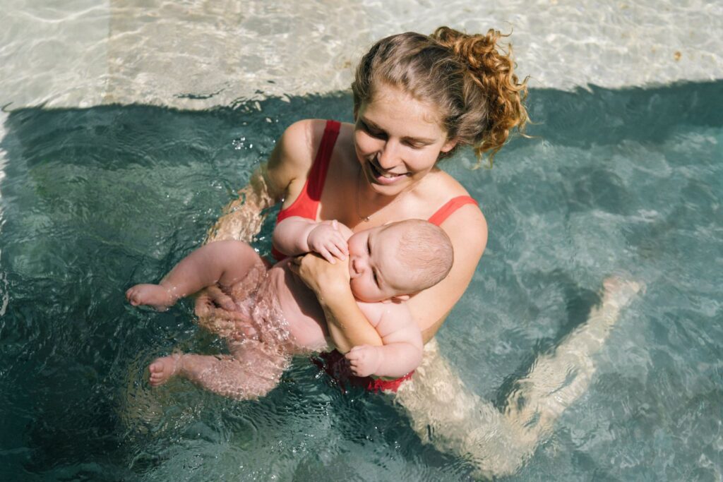 6 Month Child Swimming