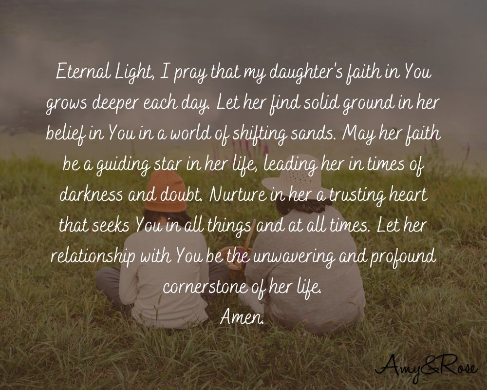 Prayer for my Daughter’s Faith and Spirituality