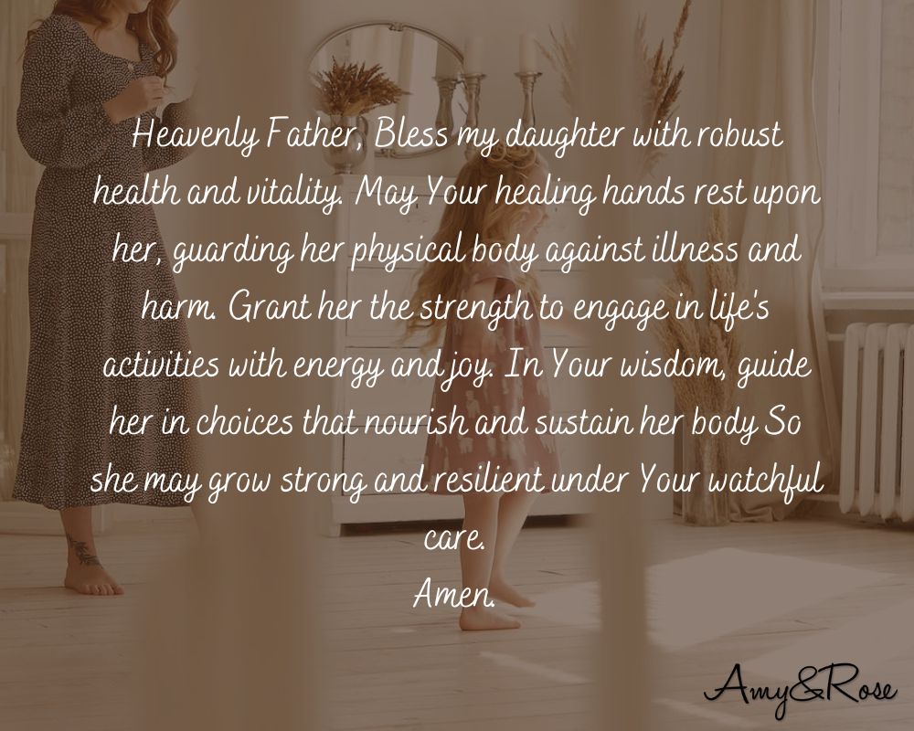 Prayer for my Daughter’s Health and Well-being