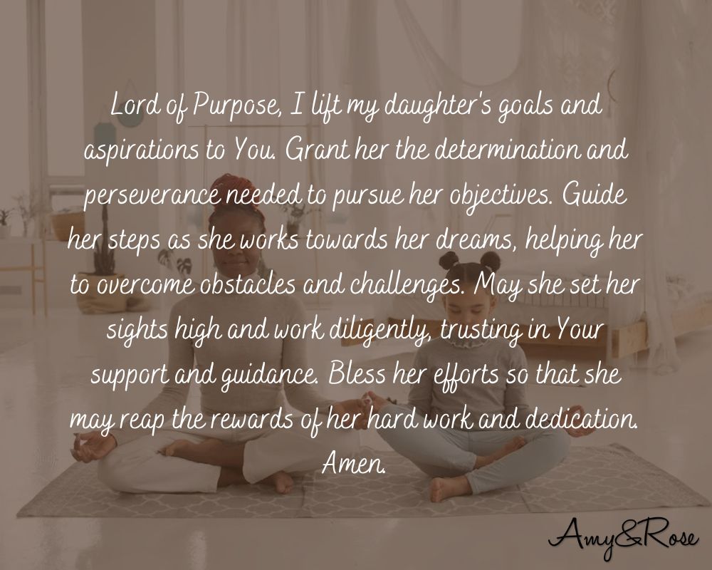 Success and Achievement Prayer for Daughter