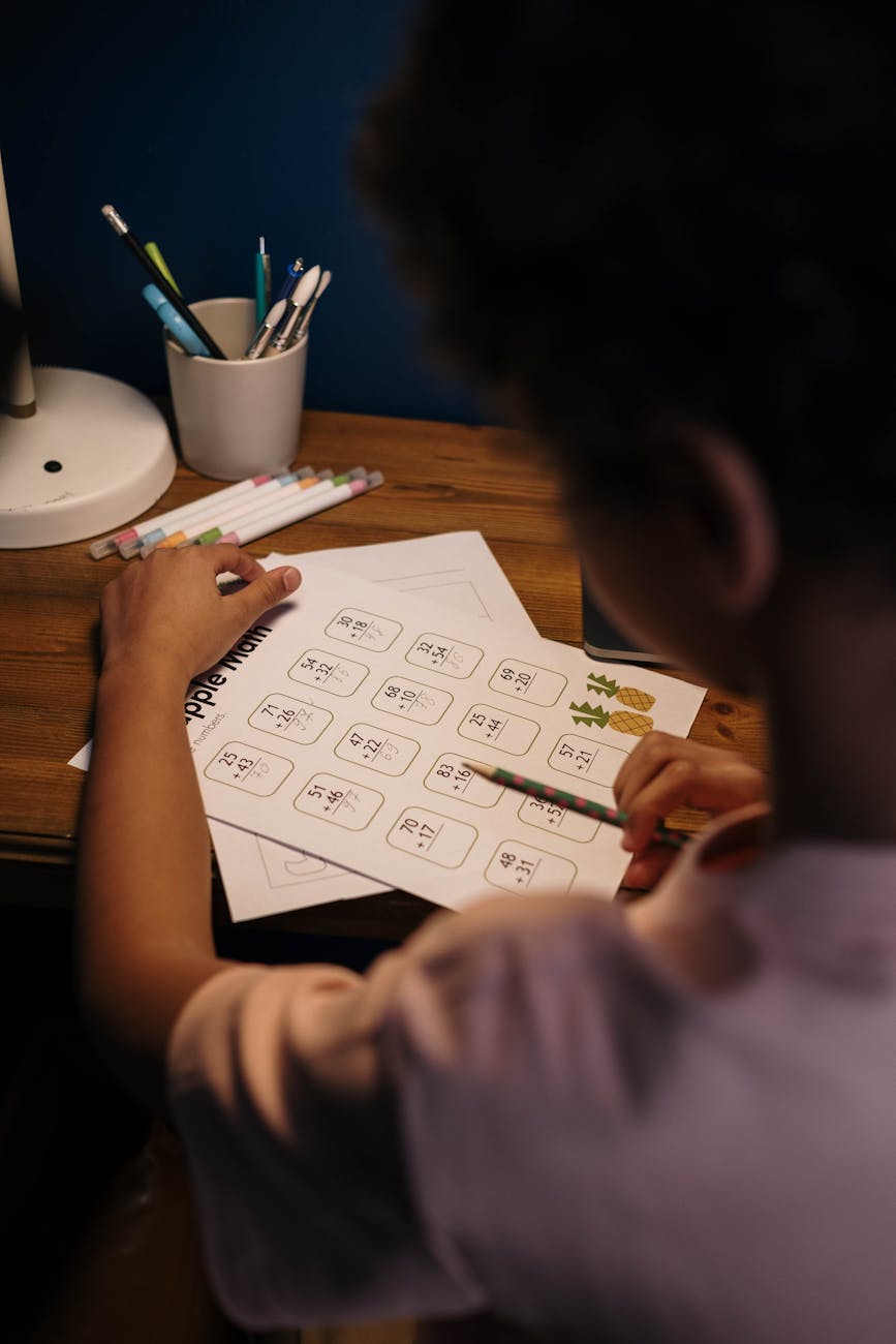 Illustration of How to Help a Child Struggling with Math at Home
