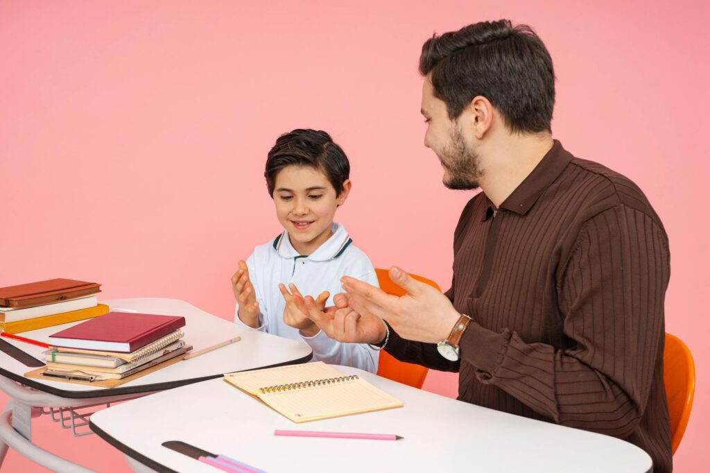 how to talk to teacher about child - AmyandRose how to talk to teacher about child illustration for How to Talk to Your Child’s Teacher About Concerns